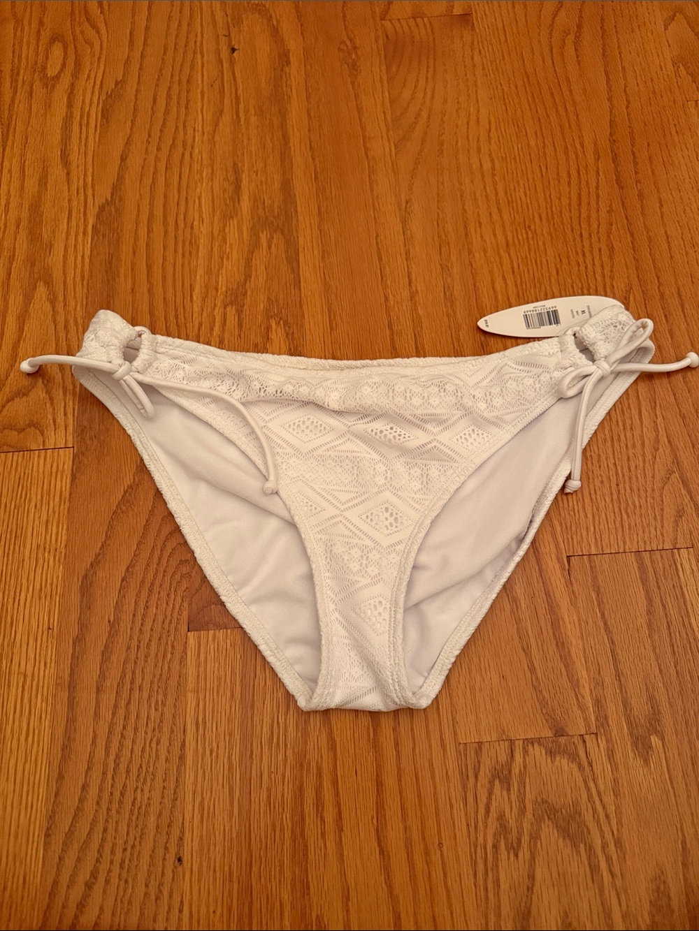 NWT Red Camel White Crochet Bikini Bottoms Tie Sides Size XL